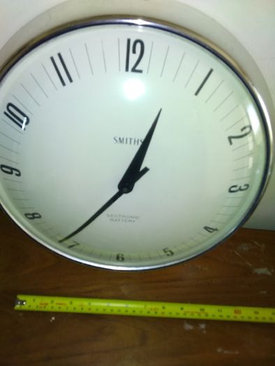 Vintage smiths industrial design wall clock .