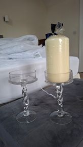 Glass Candle holders