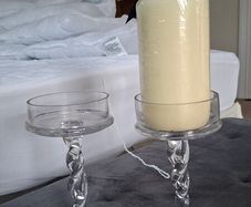 Glass Candle holders