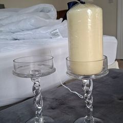 Glass Candle holders