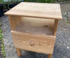 Pair of Solid Pine Bedside Lockers / Bedside Table
