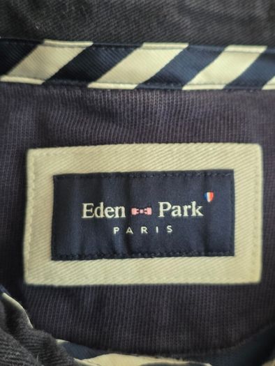 Eden Park Men's Long Sleeve Colorblock Polo Shirt Size Medium