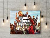 GTA5 game printed Wall picture foamex board printed picture on it wall board wall decor wall art picture