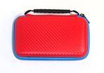 New Nintendo 2DS XL Carbon Hard Protective Case Zip Cover Carry Bag Pouch Red