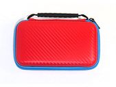 New Nintendo 2DS XL Carbon Hard Protective Case Zip Cover Carry Bag Pouch Red