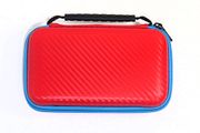 New Nintendo 2DS XL Carbon Hard Protective Case Zip Cover Carry Bag Pouch Red