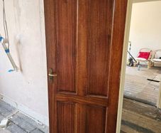 5 Solid Hardwood Interior Doors (3 Solid + 2 Glazed)