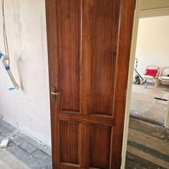 5 Solid Hardwood Interior Doors (3 Solid + 2 Glazed)