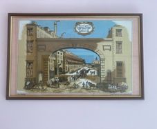 Vintage Pub Decor/70's Framed Print of Guinness Brewery