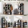 12 Cube Storage Unit Book shelf,DIY Bookcase, Multi-Use Open Storage Shelves for Bedroom, Living Room,Office,Closet, Black Cubicle Rack Image 3