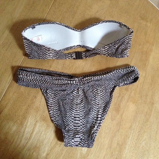 Snake skin print bikini