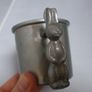 SALE!  WOODBURY PEWTERERS - Vintage Pewter Bunny Rabbit Bowl, Mug and Spoon Set Image 5