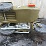 vintage Cherilea action man German motorcycle and sidecar plus battle worn Jeep Image 10