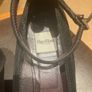 Marco Moreo Milano Black Swede Wedged Platform Shoes with ankle strap and lovely diamante detailS on toe and heels - Size 38 Image 2