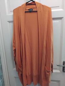 mustard long cardigan 18 to 20