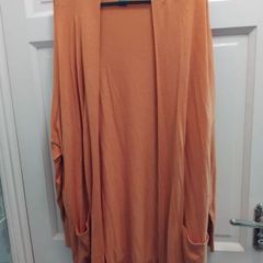 mustard long cardigan 18 to 20