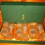 Vintage Harrods Cut Crystal Wine Glasses Set of 6 (Brand New / Unused) Image 5