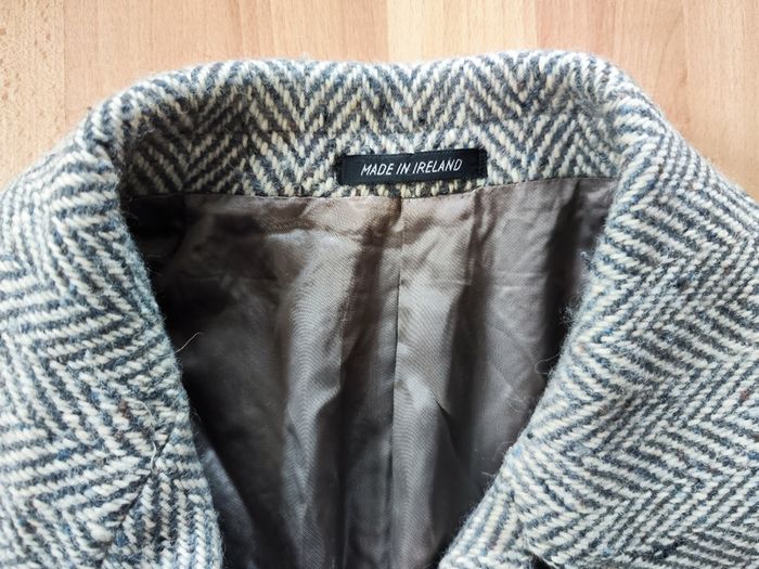 Men's wool jacket coat Donegal Tweed Overcoat