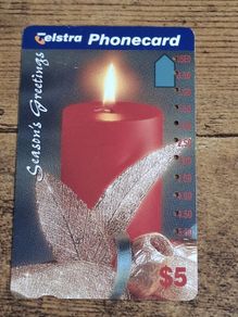 Australia Phonecard AUD5 "Season's Greetings", used, 1995 - free standard postage