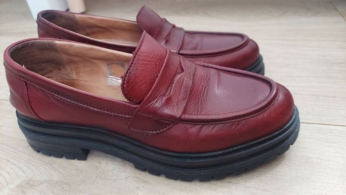 Burgundy Leather Loafers Carl Scarpa