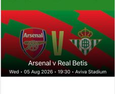 Arsenal V Real Betis Football