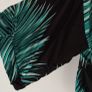 Dunnes Stores Green and Black Palm Print Kimono Beach Cover Up Size L Image 2