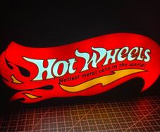 1968 HotWheels Logo Light Box