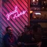 Good Vibes Neon Sign,Neon Light Powered by USB with Switch, Purple Led Neon Light Sign for Bedroom,Wall Decor,Game Room,Party, Bar Decor Image 8