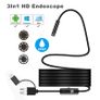 Waterproof 3in1 Android USB Mini Micro Type-C Endoscope Camera Snake Drain Inspection 8mm Camera Sumsumg connection Image 2