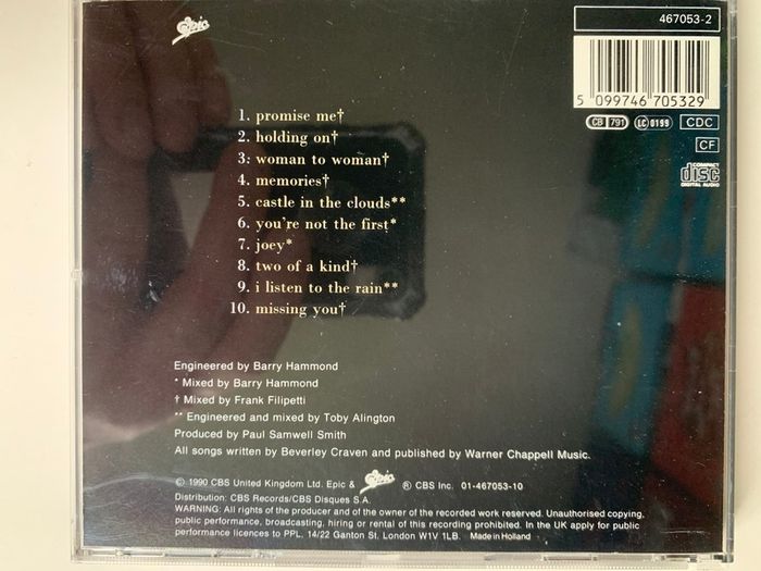 Beverley Craven [1990] Beverley Craven (CD Album)