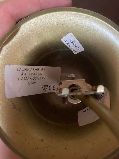 Laura Ashley hanging lamp