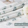 Rectangular Cotton Linen Tablecloth White Oblong Tablecloth Washable Dustproof Lilac Flowers (MULTIPLE SIZES, SEE DESCRIPTION) Image 4