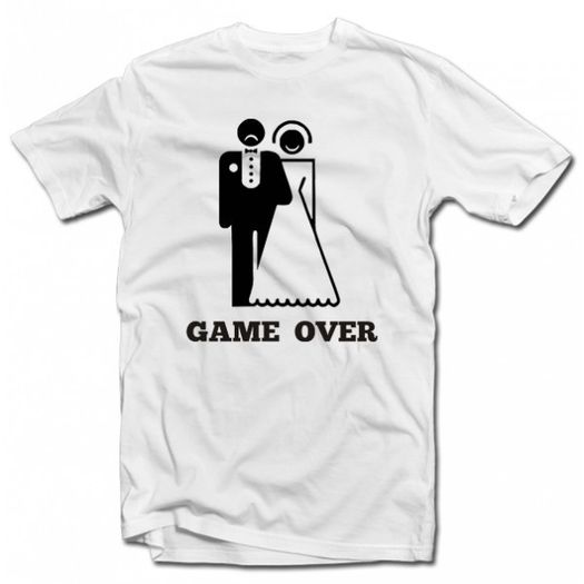 Game over T-shirt wedding stag night tee top SHIRT GREAT GIFT PRESENT
