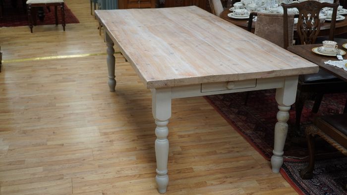 Vintage Pine Farmhouse Refectory Table