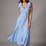 Petite Bow Shoulder Embellished Midi Dress Image 2