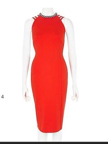 Vibrant Red River Island Dress