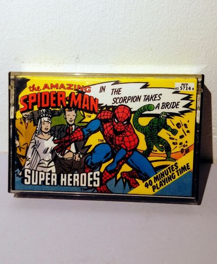 Rare 1985 Spider-Man The Scorpion Takes A Bride Spoken Word Story/Audiobook Cassette Tape