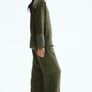 Fab H&M Green Print Satin Pyjama Style Oversized Shirt and Wide Leg Trousers Image 6