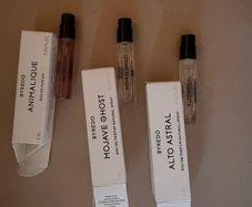 perfume samples le labo, Byredo and Juliette has a gun ( JHAG )