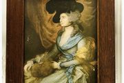 Rare Antique Lithograph Portrait: Mrs. Siddons