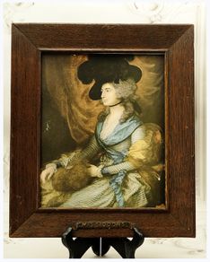 Rare Antique Lithograph Portrait: Mrs. Siddons