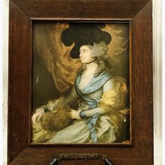 Rare Antique Lithograph Portrait: Mrs. Siddons