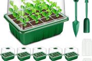 NEW SALE | Seed Trays, 10 Pack 120 Cells Propagator with Heightened Lids, Growing Thicken Seedling Starter