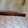 Double bed good mattress foot board 77cm headboard 108cm. Iron sprung base Image 3