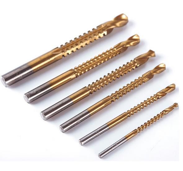 6pcs HSS Milling Drill Bits Set