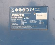 Powercraft 2257 Table Saw