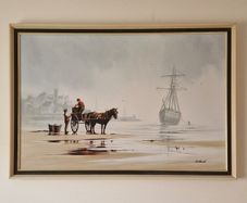Original 20thC Oil Painting on Canvas. DELAVAL.