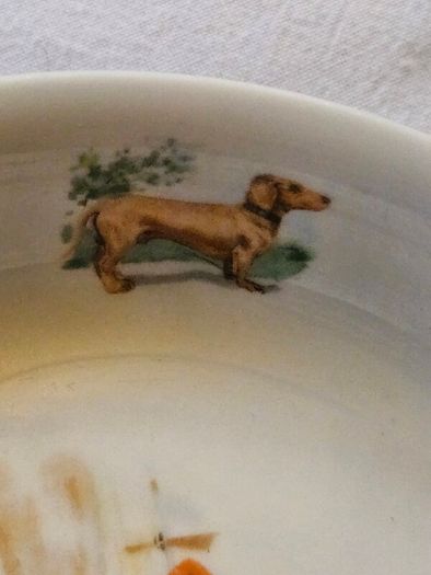 Vintage 'jack and jill' bowl