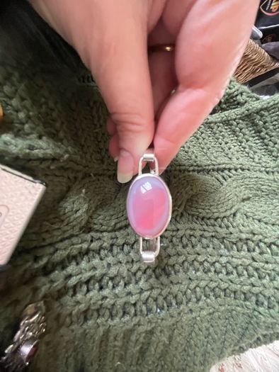 Silver Bracelet with Stone Of Some Sort