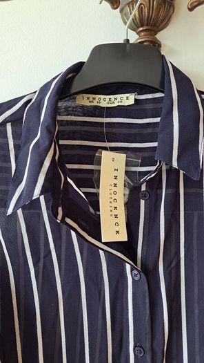 Navy & White ladies shirt
